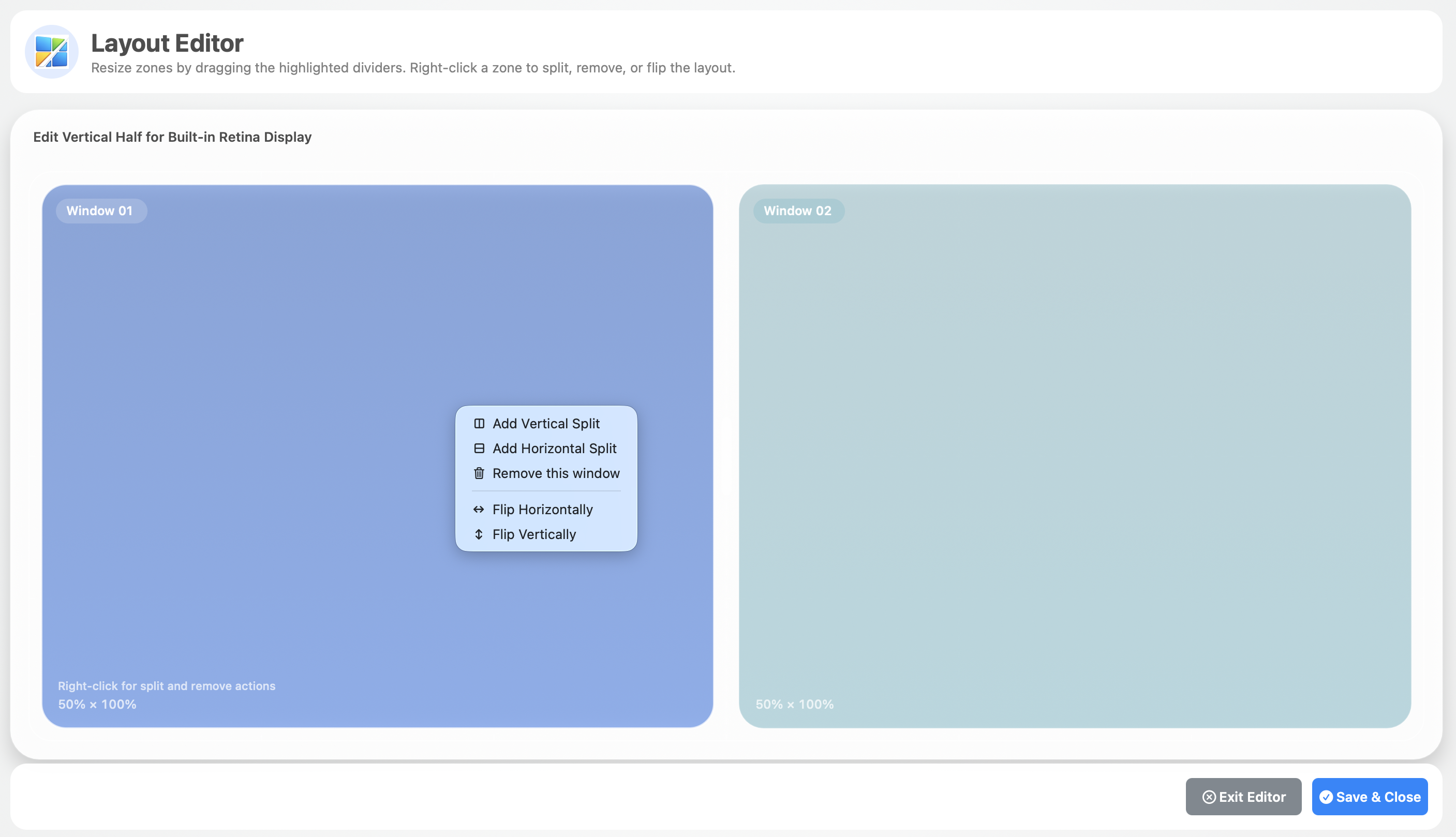 SnapGrid layout editor preview